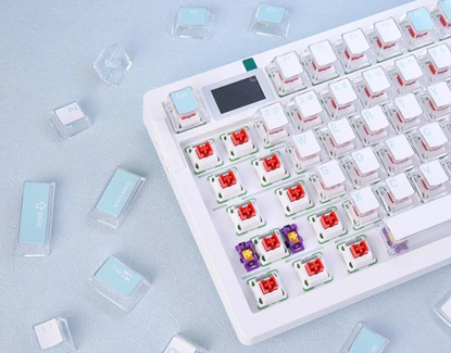 A mechanical keyboard equipped with Dareu's linear switches, designed for smooth, quiet typing without tactile feedback