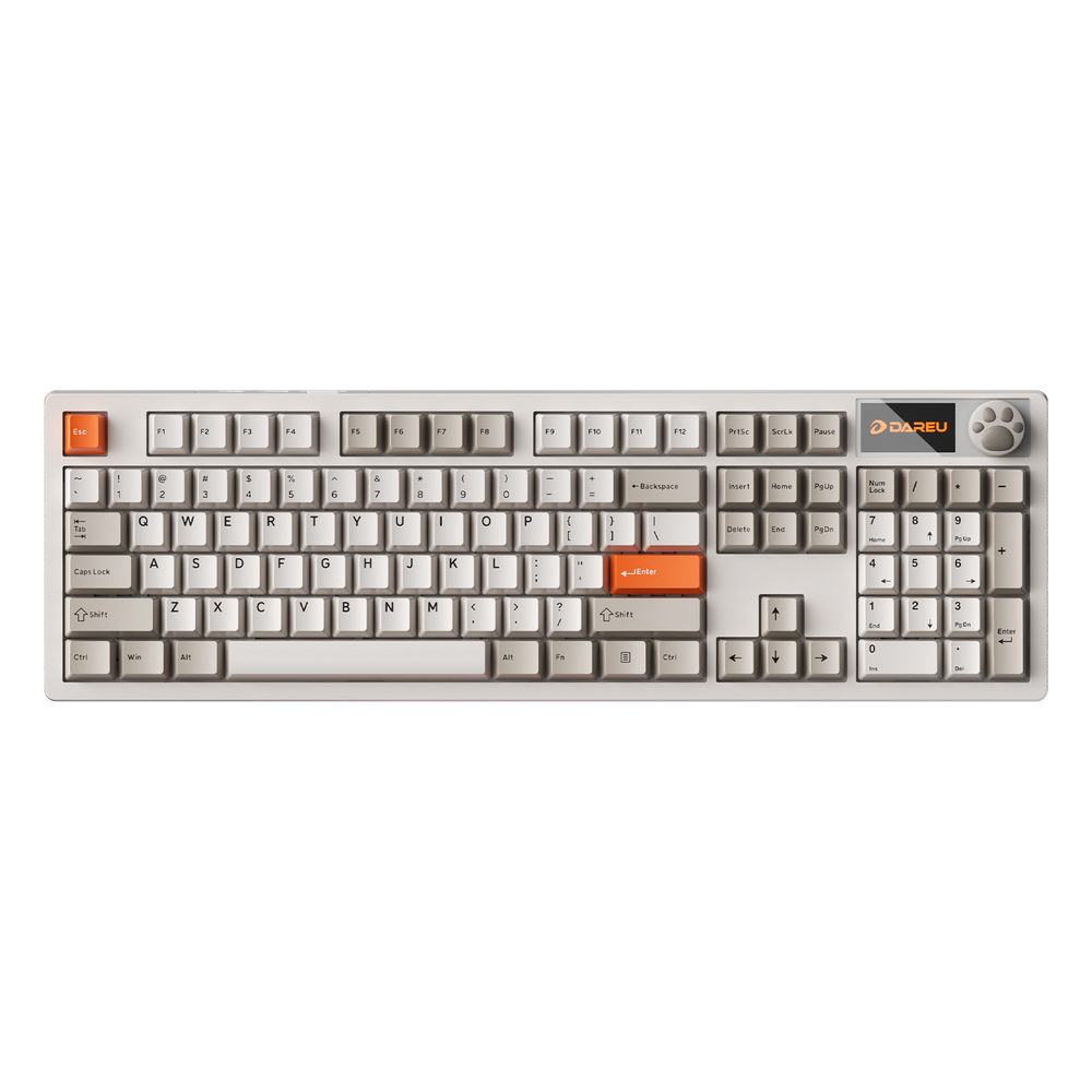 DAREU A104 Master | 8K Full-Size Wireless RGB  Keyboard with TFT & Knob