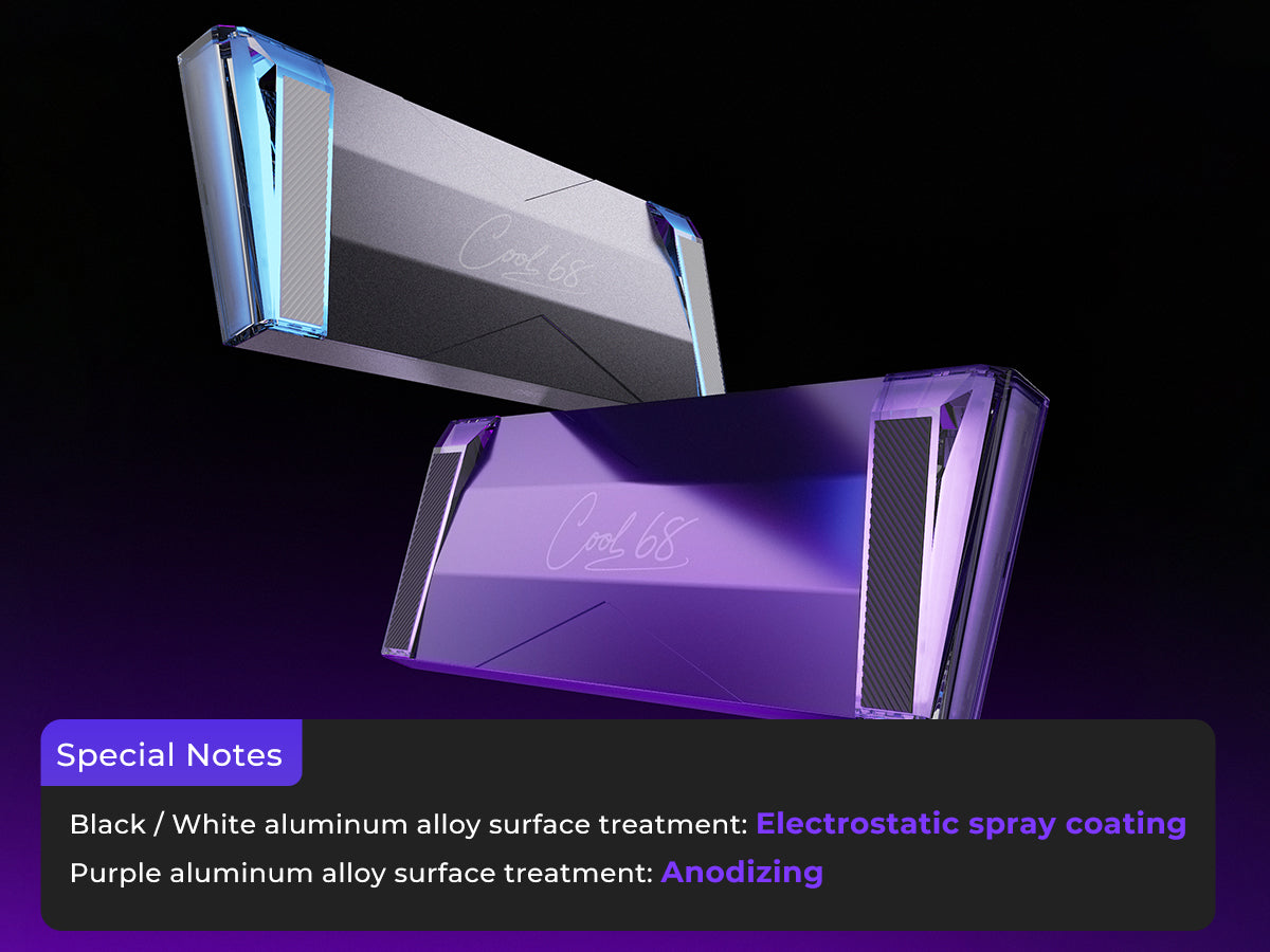 Full aluminum shell with premium electrostatic or anodized finish for a refined, high-quality look and feel. - Image 1