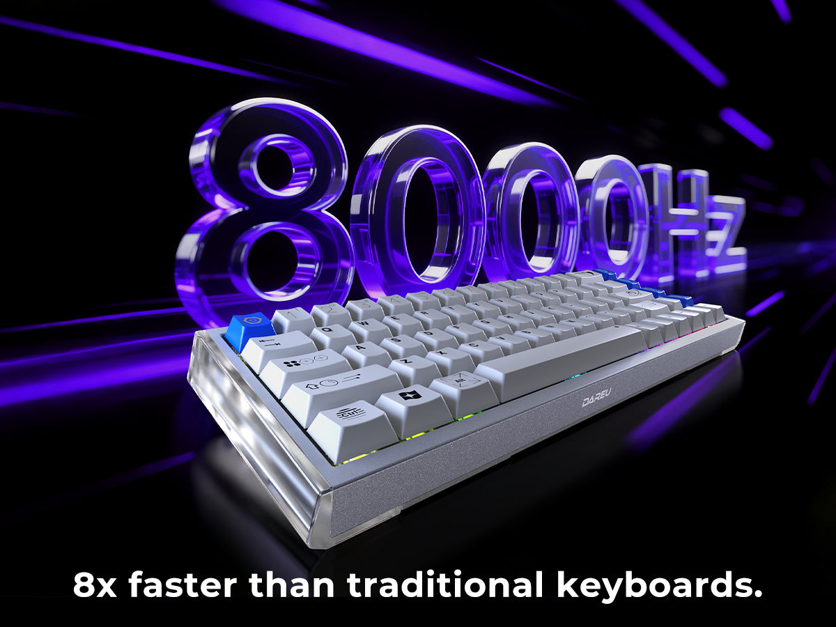 8000Hz polling rate, 0.125ms ultra-low latency — pushing your performance beyond limits. - Image 1