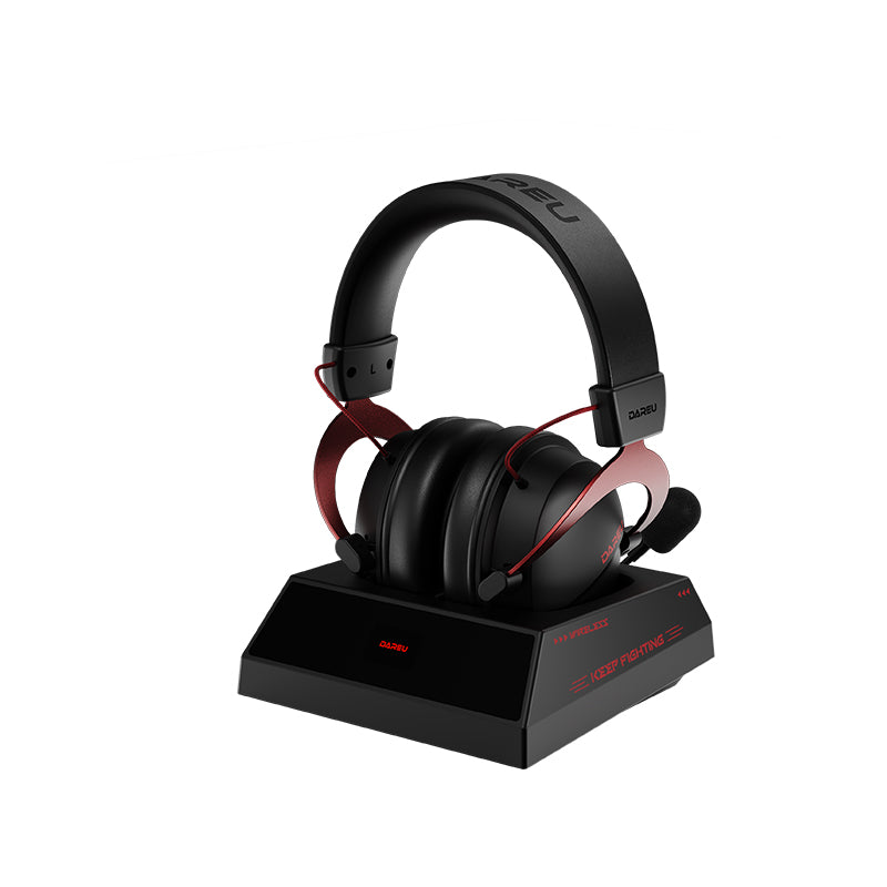 Dareu A3 Max 53mm Drivers,100+ Hours Battery, Magnetic Charging Dock, Dual-Mode Wireless Gaming Headphone