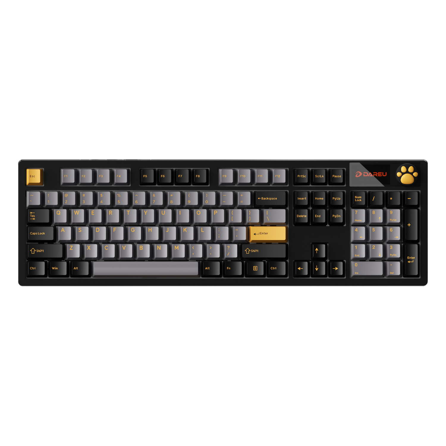 DAREU A104 Master | 8K Full-Size Wireless RGB  Keyboard with TFT & Knob - Dareu
