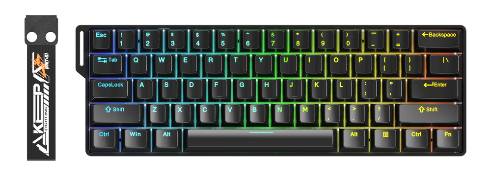 DAREU EK60 HE Gaming Keyboard Wired, 0.01mm RT Accuracy Adjustable, 8000Hz Polling, RGB