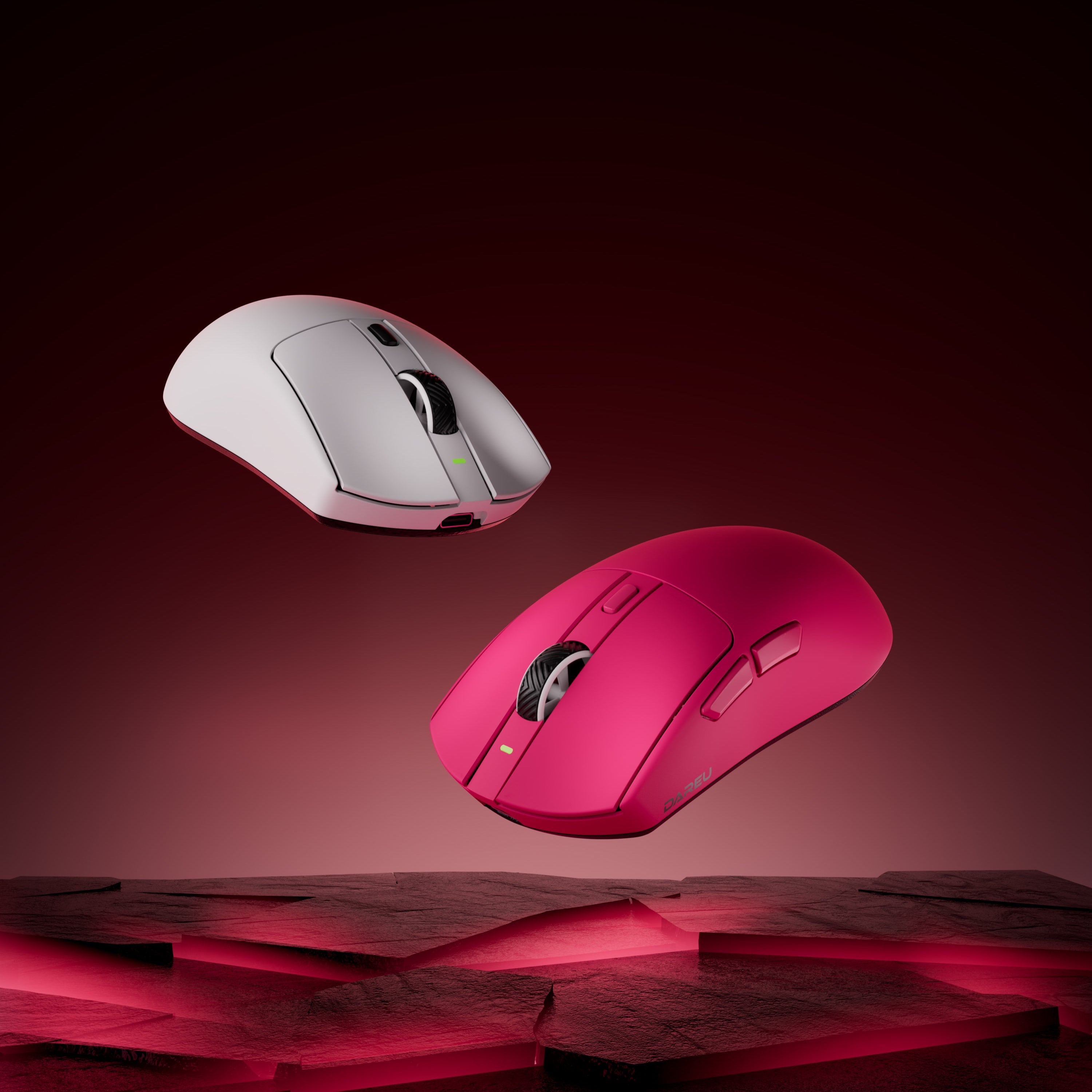 DAREU AE6 PRO ゲーミングマウス ディスプレイ付充電スタンド DAREU AE6 Pro | Tri-Mode Dual 8K Gaming Mouse with Charging Dock
