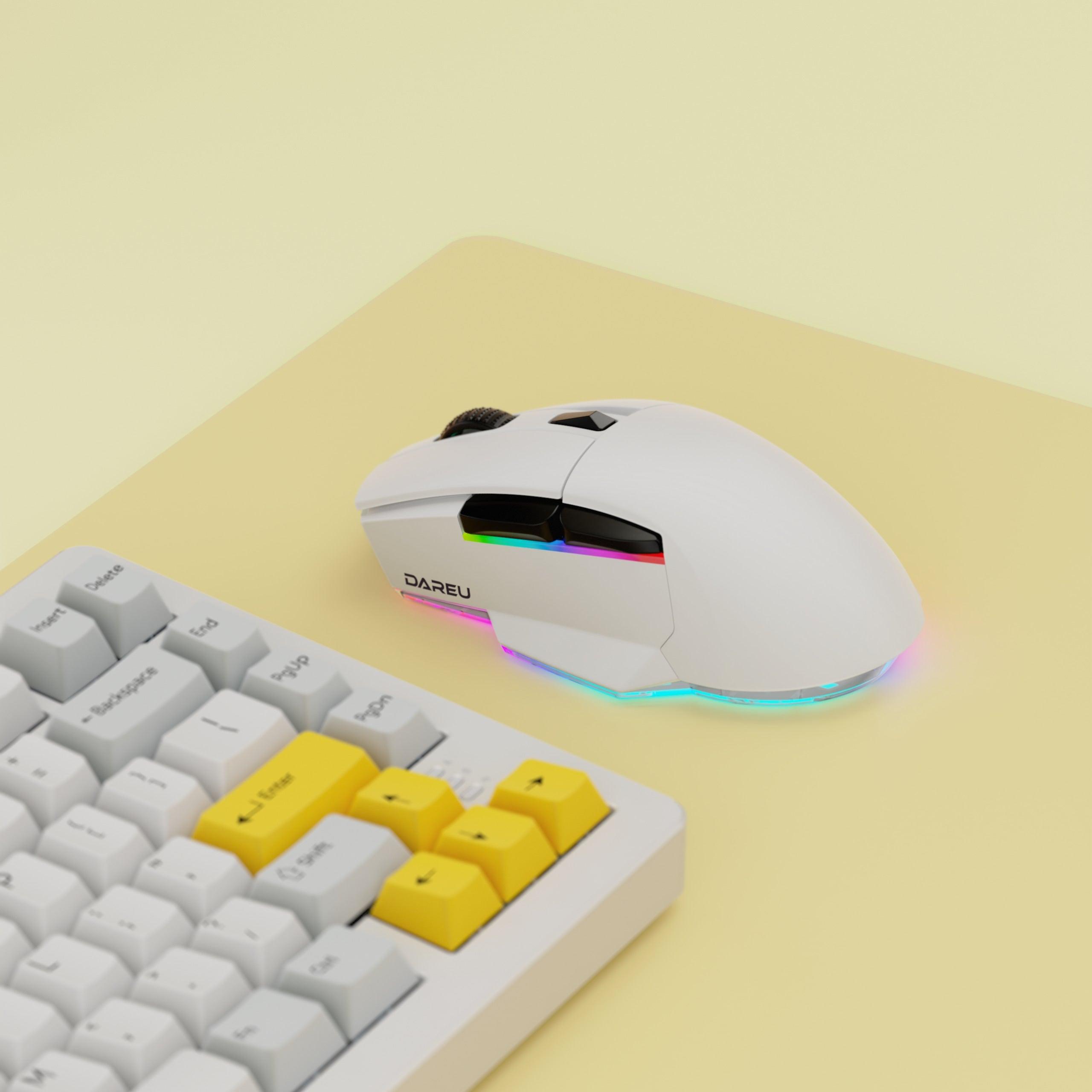 DAREU A955 | Wireless Gaming Mouse with Charging Dock