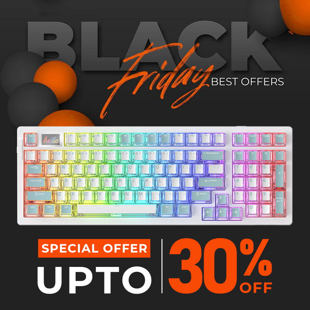 DAREU A98 PRO II NEON | Wireless 98-Key RGB Custom Hotswap Keyboard with Display