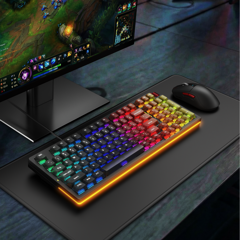 DAREU CK98Ultra | Wholesale Tri-Mode Mechanical Keyboard with SOCD & 180° Halo Lighting