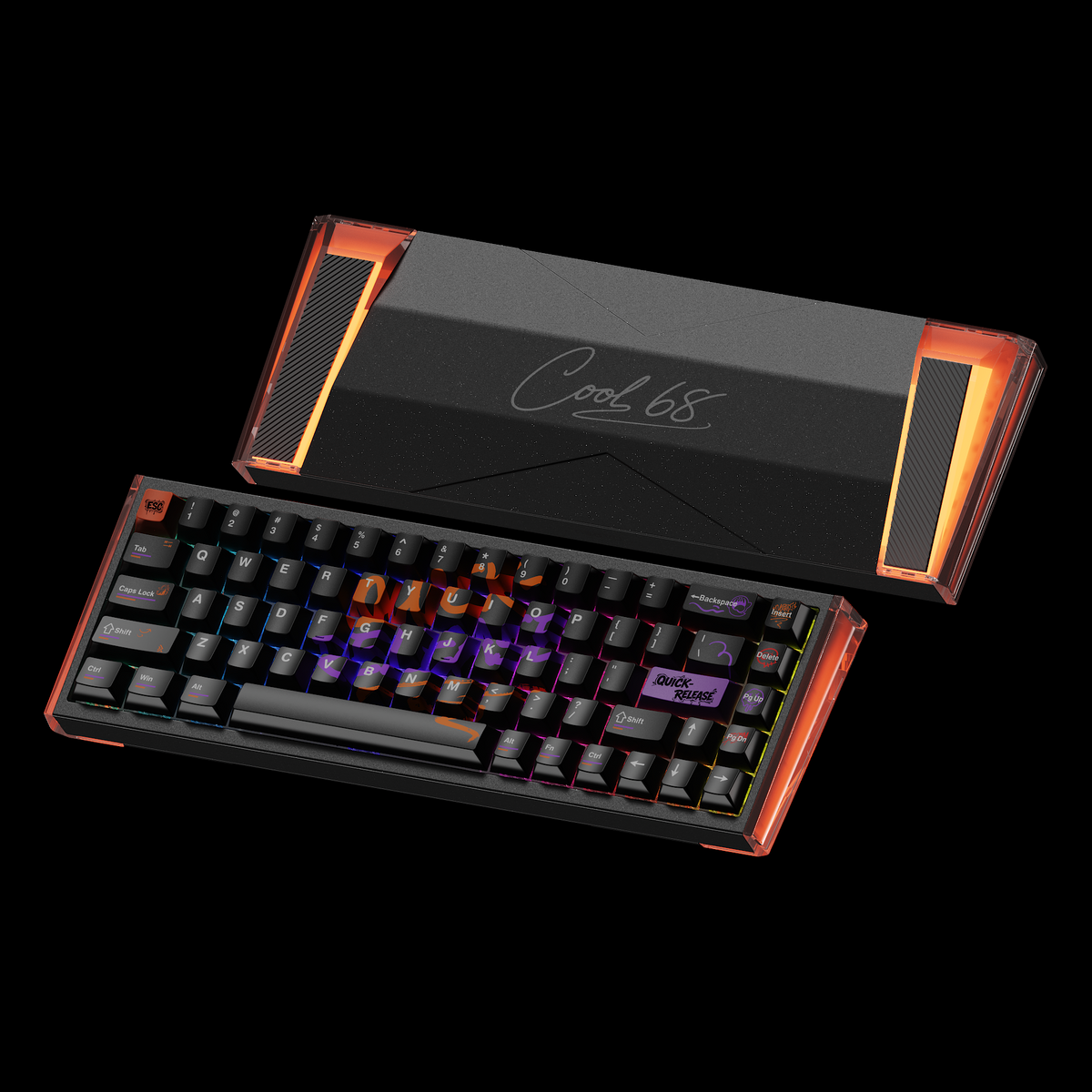 DAREU COOL68 Pro | Teclado Gamer de Alumínio com Fio 8KHz e Design Modular de Troca Rápida