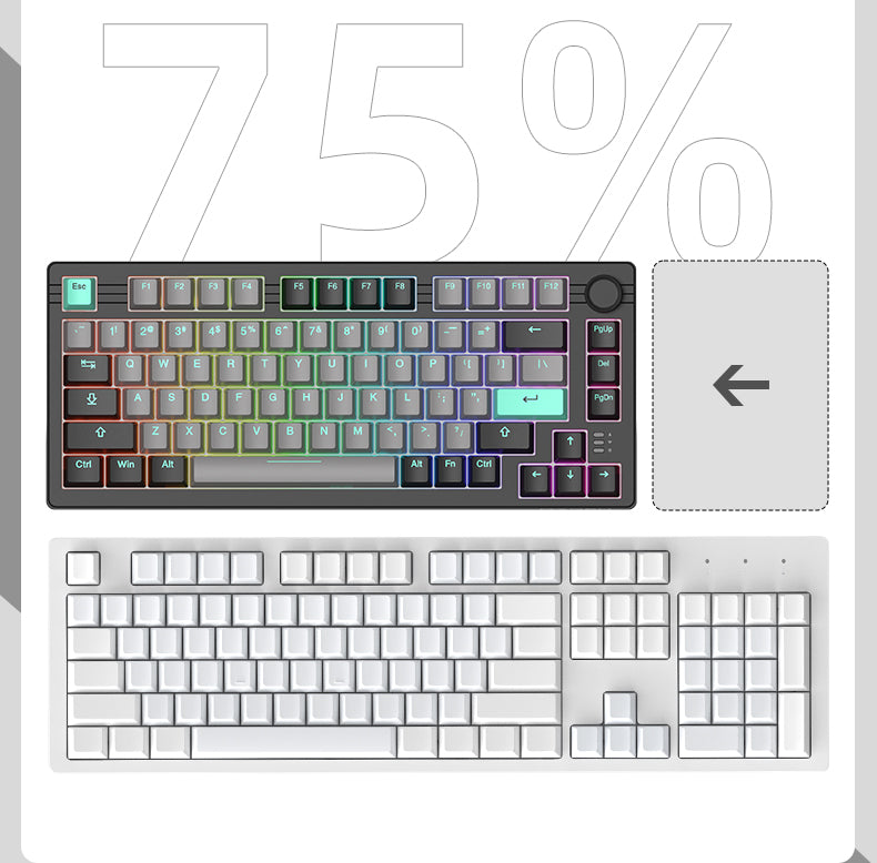 75% Layout with 81 keys, Combining Simplicity and Practicality - Image 1