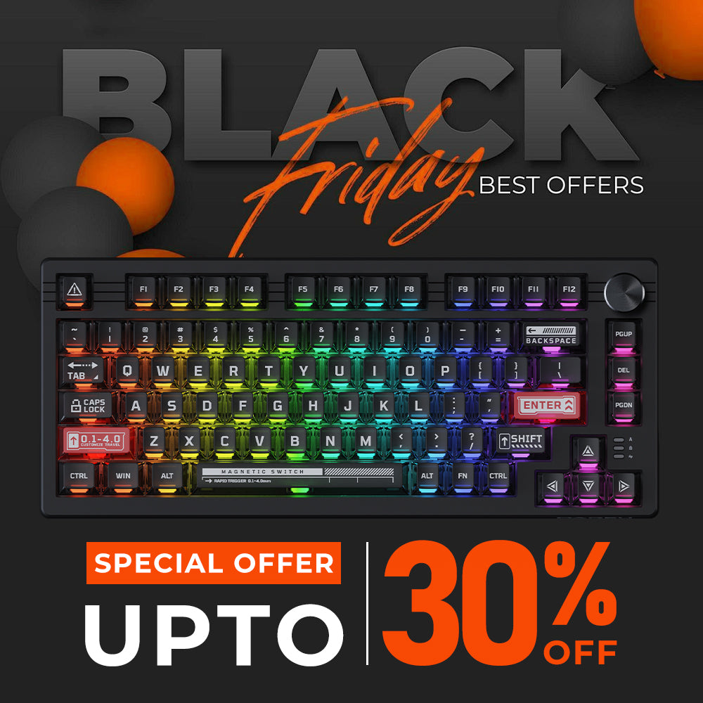 DAREU EK75 RT | Compact  75-Key Wired RGB Magnetic Hotswap Keyboard