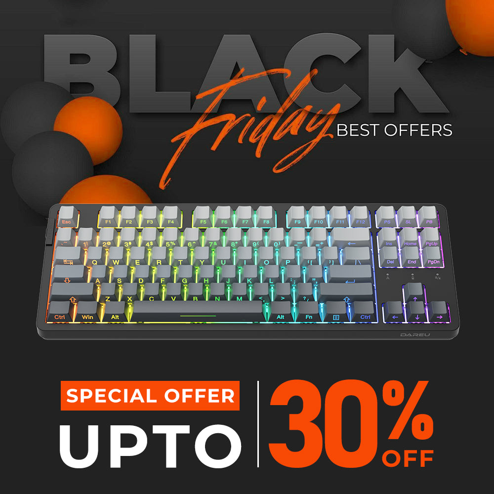 DAREU EK87PRO | TKL 87-Key Wireless RGB Hotswap Gaming Keyboard