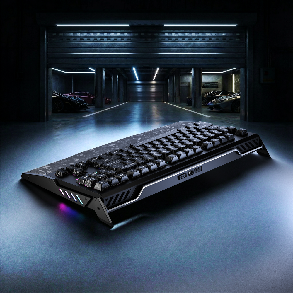 DAREU GT87 | Tri-Mode Wireless TMR Magnetic Switch Gaming Keyboard with Carbon Fiber Integrated Wrist Rest