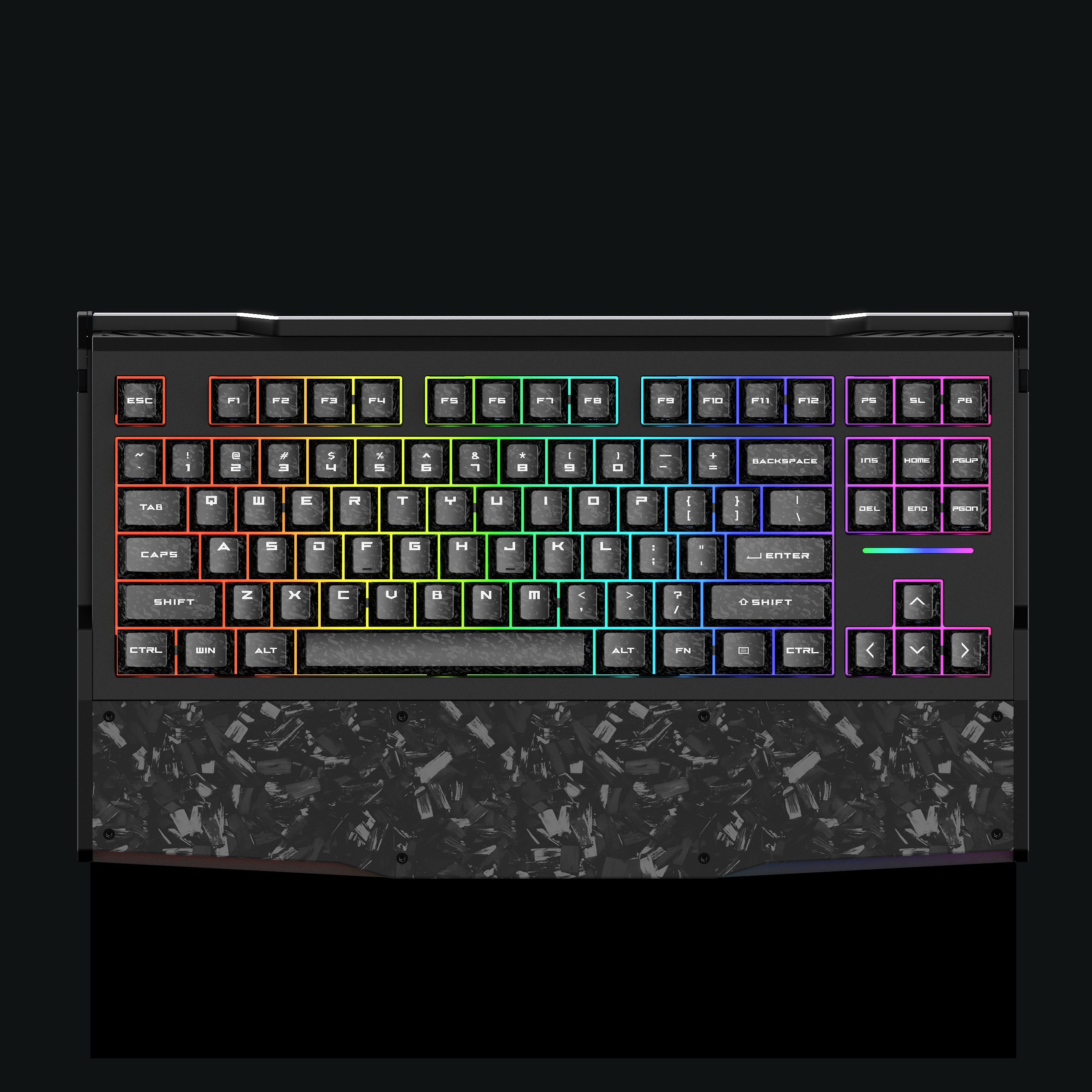 DAREU GT87 | Tri-Mode Wireless TMR Magnetic Switch Gaming Keyboard with Carbon Fiber Integrated Wrist Rest