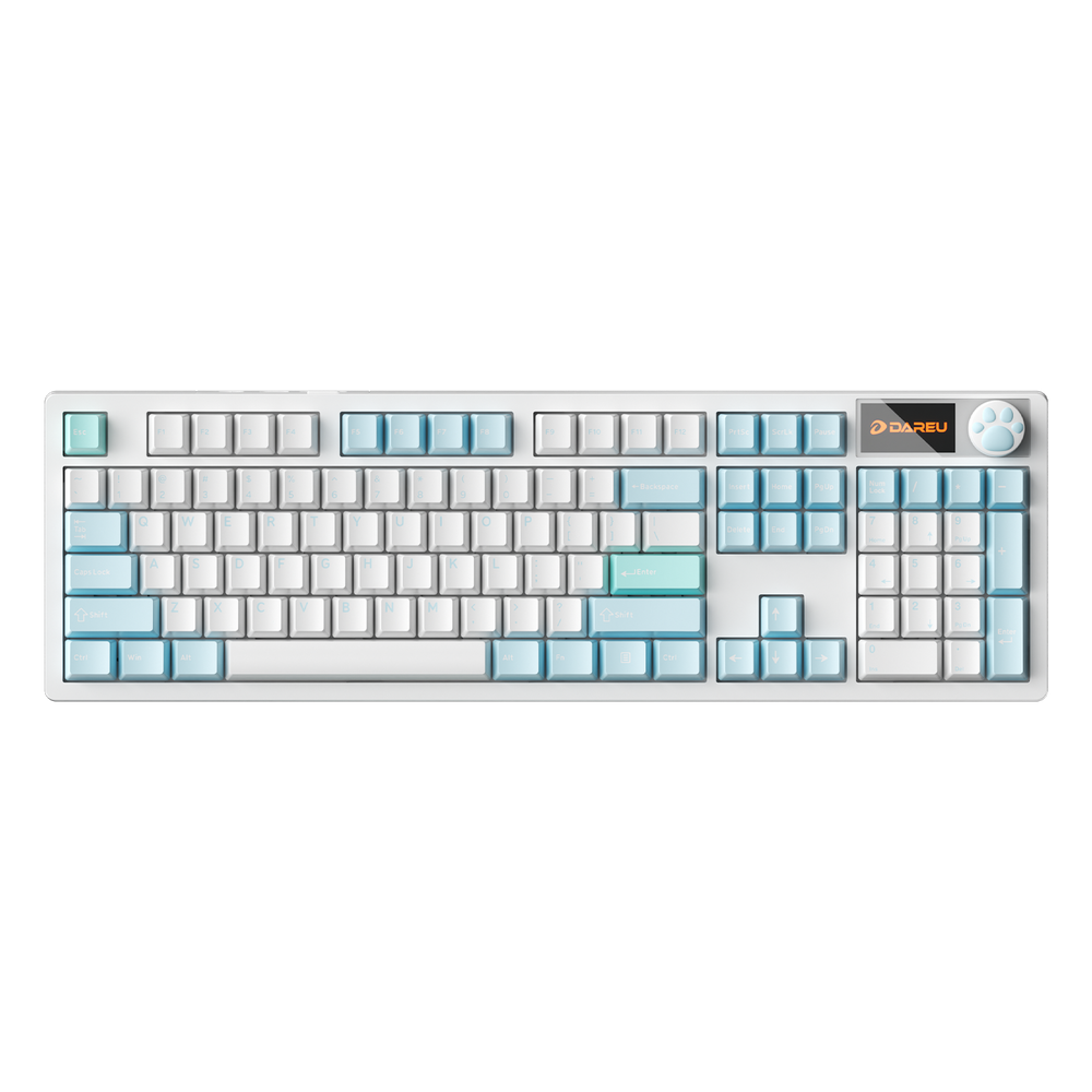 DAREU A104 Master | 8K Full-Size Wireless RGB  Keyboard with TFT & Knob