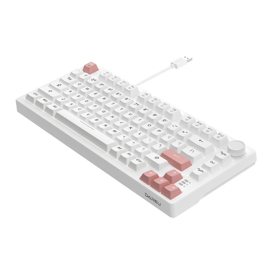 DAREU EK75 | Compact 75-Key Rainbow Wired Gasket Gaming Keyboard