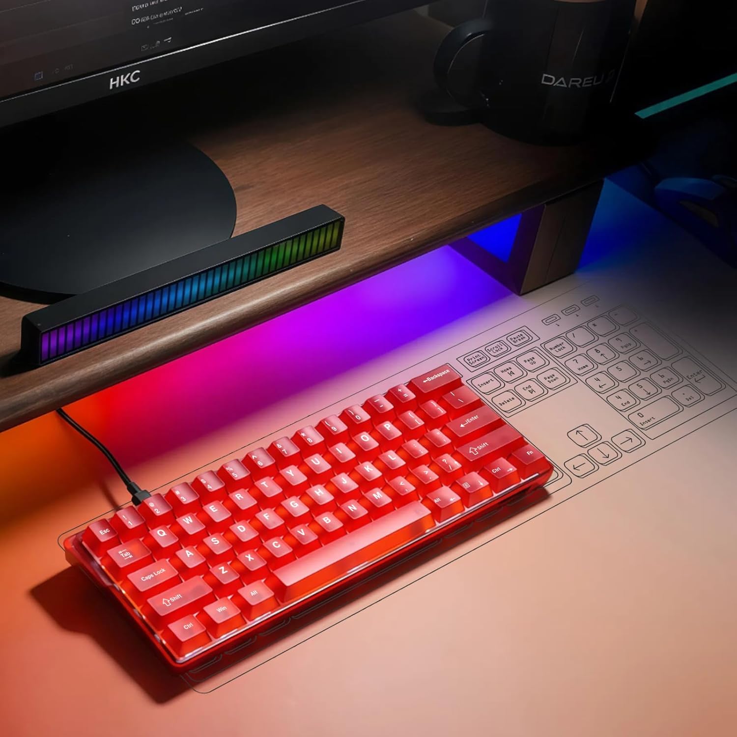 Last Day 25% OFF🔥  Dareu COOL60 – Compact 60% Magnetic Gaming Keyboard with Hot-Swap Switches & Ultra-Precise 0.01mm RT Accuracy