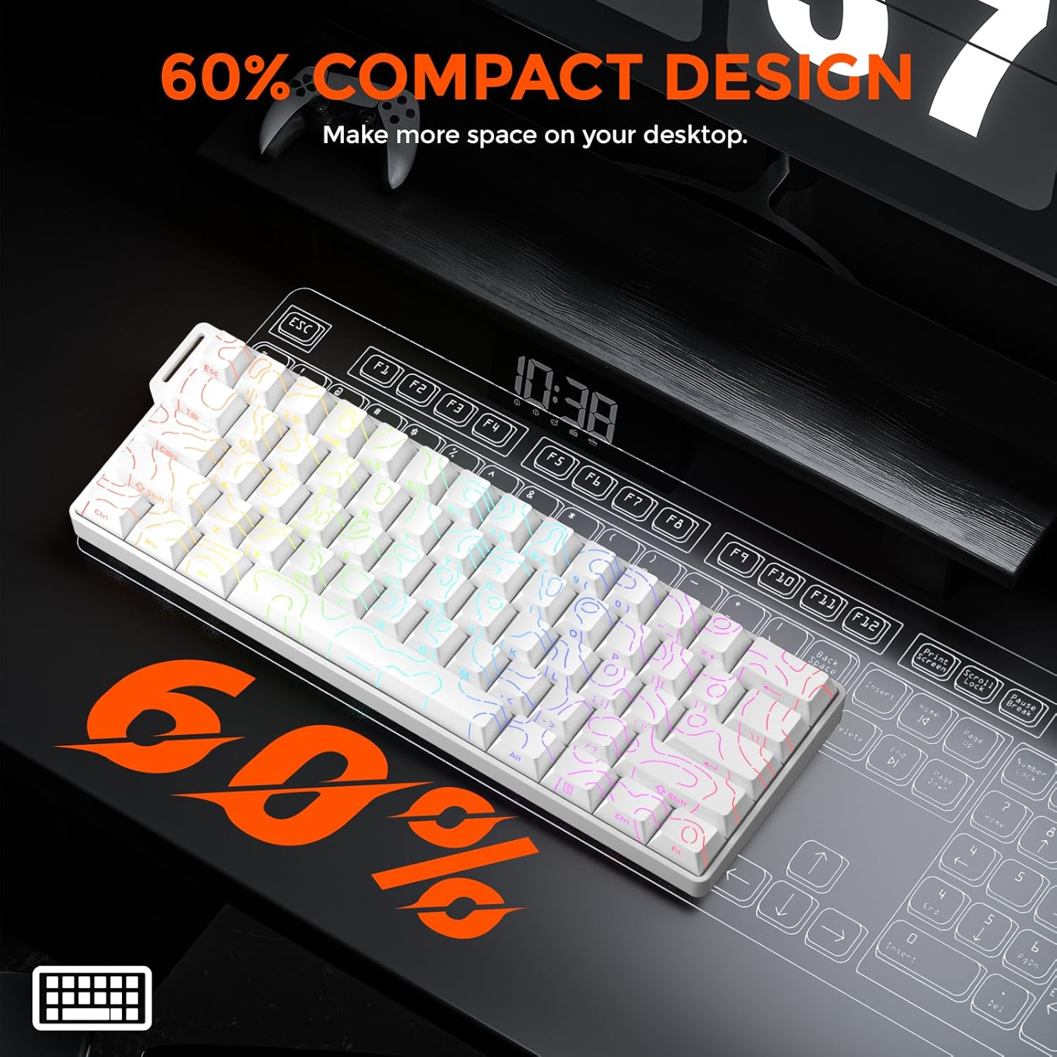 Last Day 25% OFF🔥  Dareu COOL60 – Compact 60% Magnetic Gaming Keyboard with Hot-Swap Switches & Ultra-Precise 0.01mm RT Accuracy